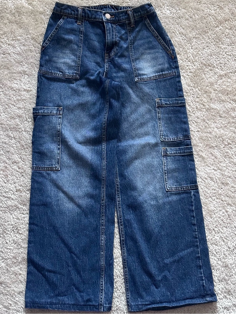 No Boundaries - Wide-Leg Cargo Jeans